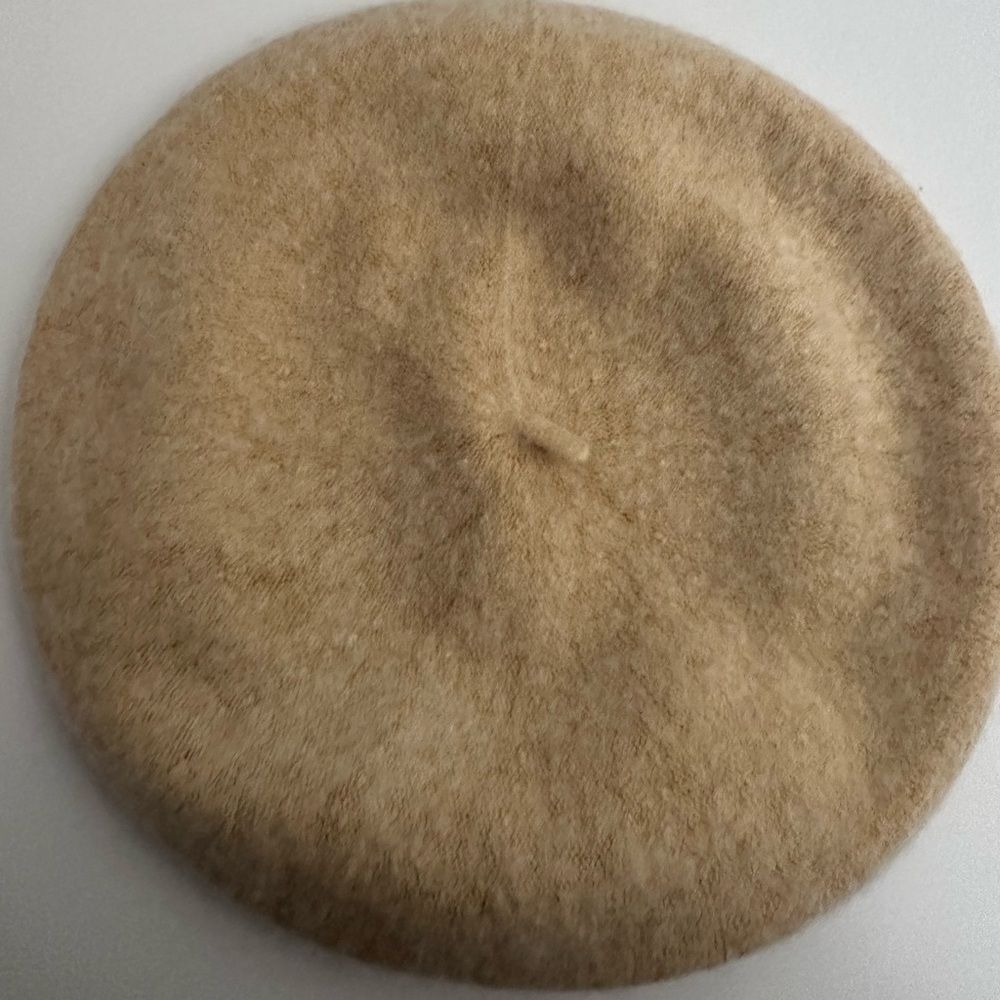 New-A New Day Oatmeal Color Beret. NS.